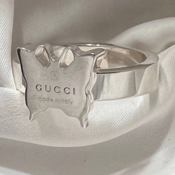 Gucci butterfly sterling silver 925 ring authentic. NWT. Comes in gucci gift box - Picture 1 of 6